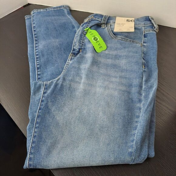 SO Jeans 15/32W High Rise Jegging + Superstretch Blue Medium Wash Junior Khol's - Picture 3 of 5